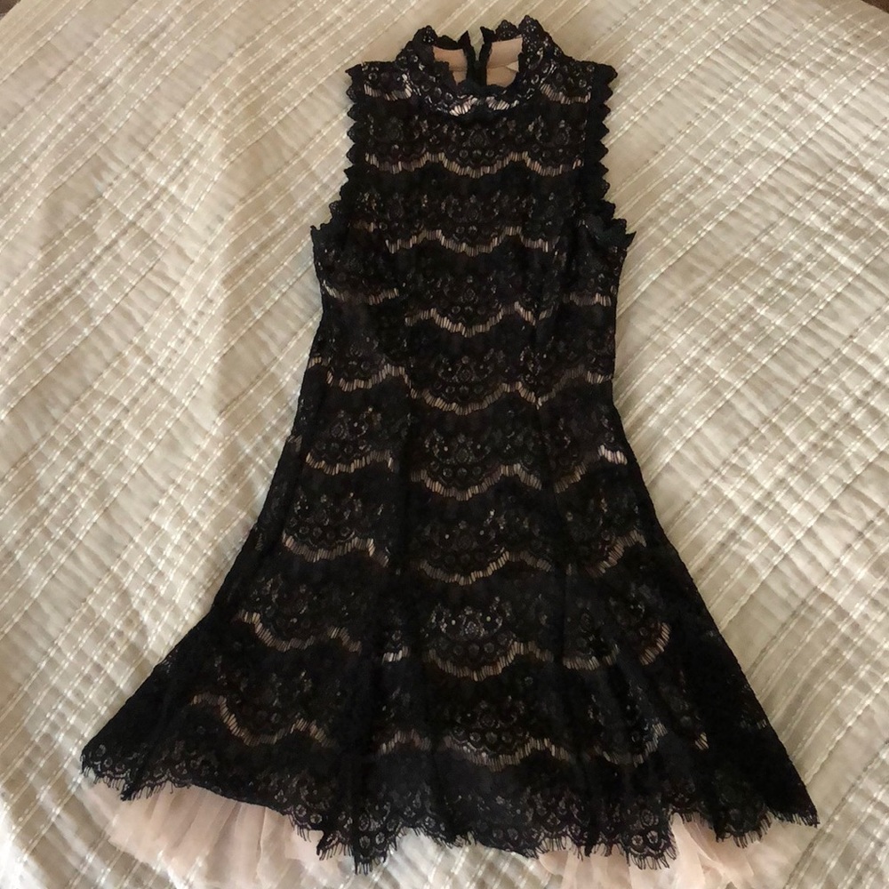 Black and Nude Lace dress